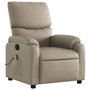 Voir la diapositive 3 : VIDAXL Fauteuil de massage inclinable Cappuccino Similicuir