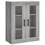Voir la diapositive 5 : VIDAXL Buffet haut Sonoma gris 69,5x34x180 cm Bois d'ingenierie