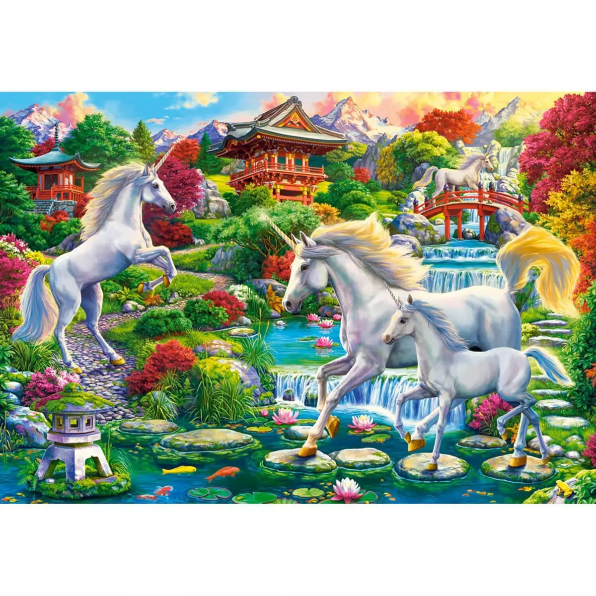 Castorland Puzzle 1500 pièces : Jardin des Licornes