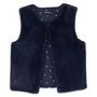 Voir la diapositive 1 : INEXTENSO Gilet fourrure marine sans manche fille