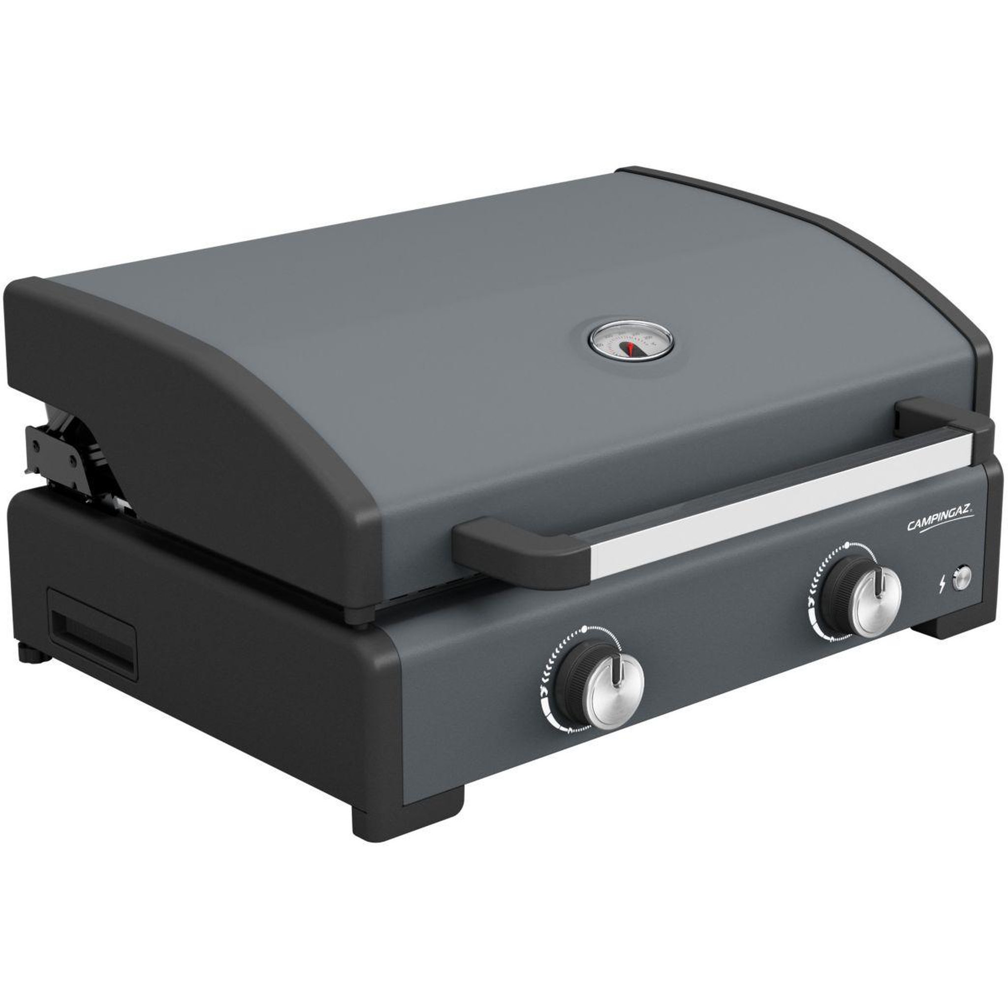 Voir la diapositive 4 : CAMPINGAZ Plancha gaz sigma 2 pro 2 brûlreurs avec couvercle de cuisson à poser , 58x36 cm