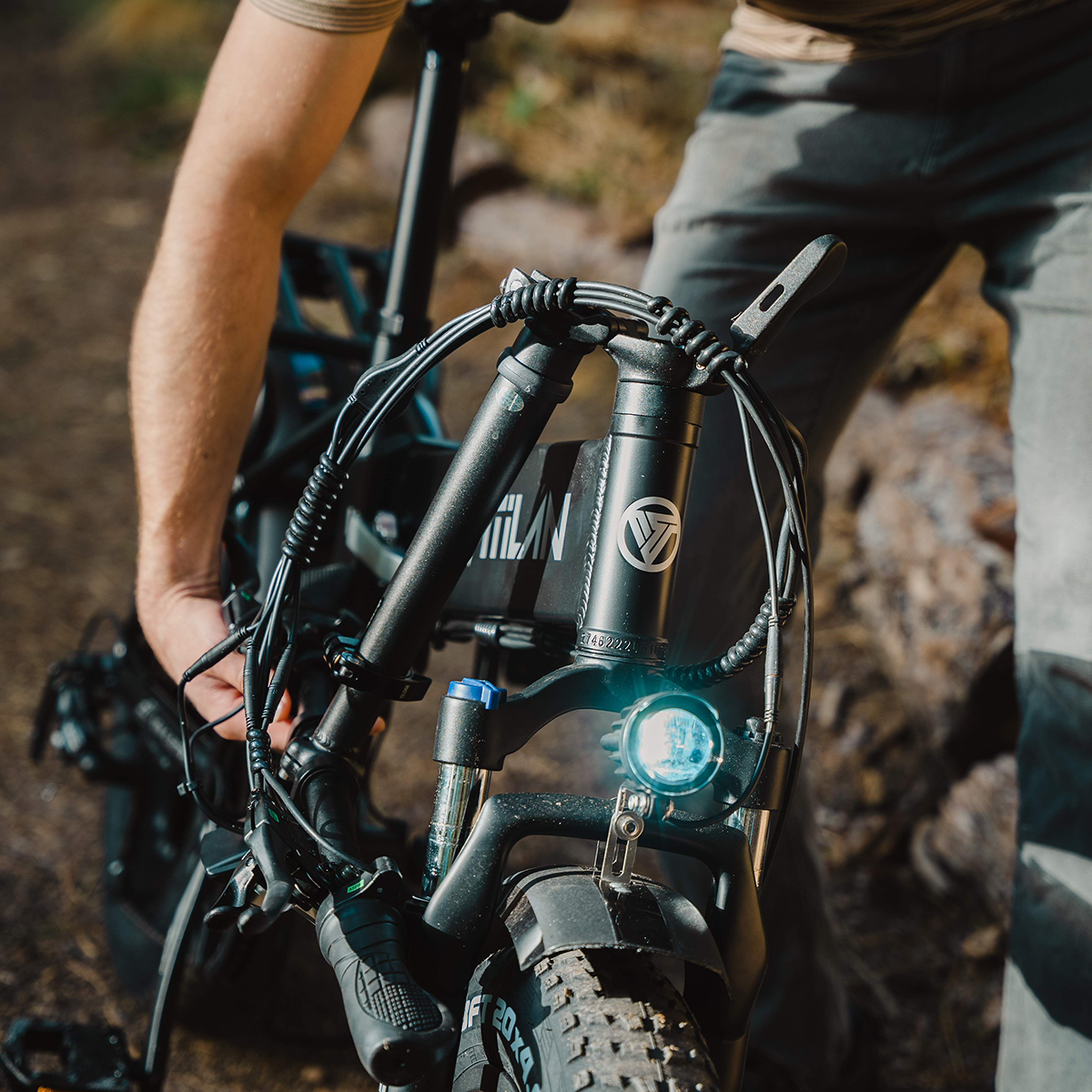 Voir la diapositive 4 : VITILAN Vélo électrique tout-terrain pliable Vitilan V3 2.0