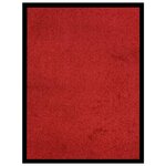 VIDAXL Paillasson Rouge 60x80 cm