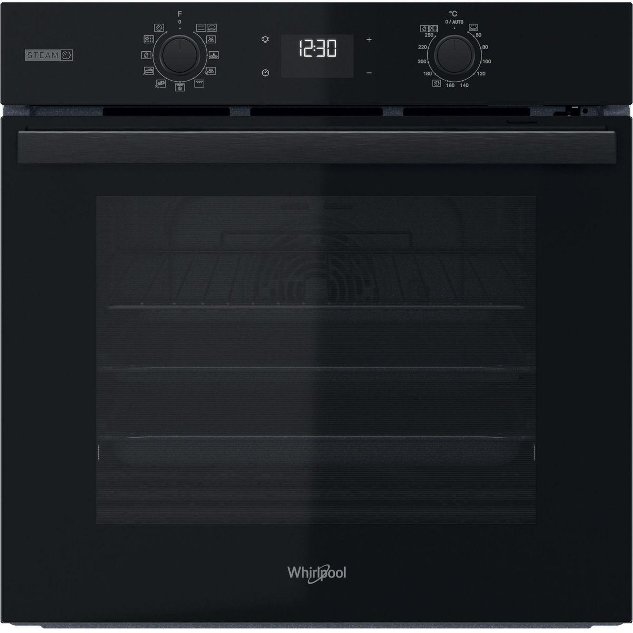 Voir la diapositive 4 : Whirlpool Four encastrable omsr58ru0b - pyrolyse, ajout vapeur gentle steam, noir mat