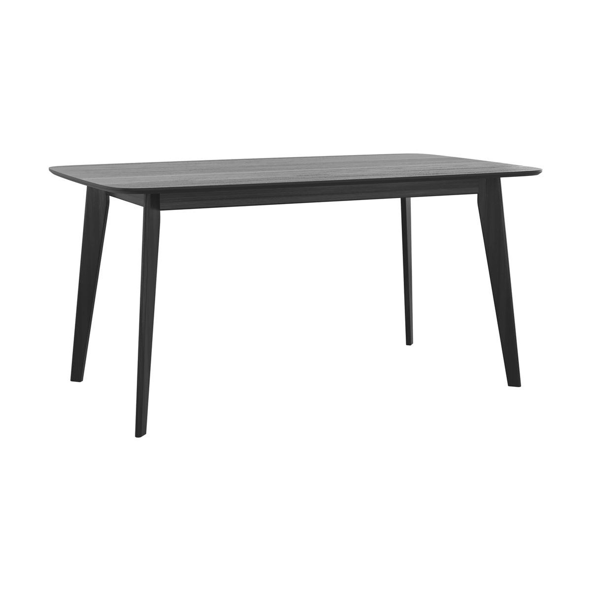 MAISON PAVANE Table rectangulaire 6 personnes en bois noir 150 cm-oman