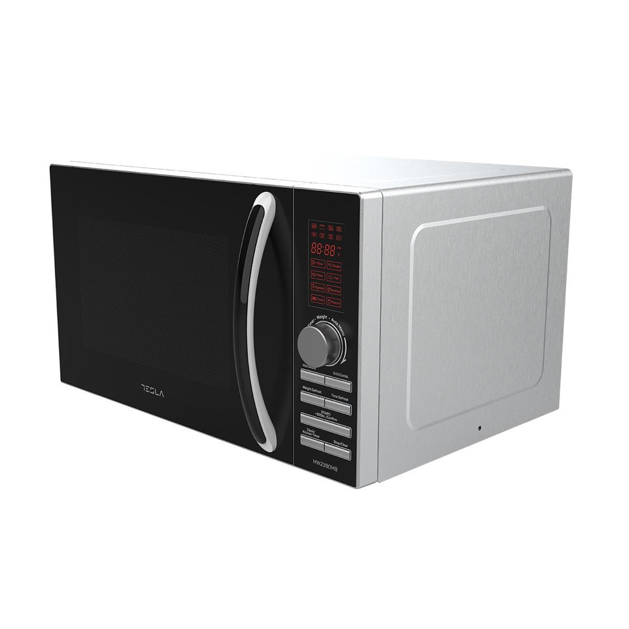 Voir la diapositive 4 : TESLA Micro-ondes grill 23l 800w silver/noir - mw2390mb