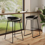 Voir la diapositive 2 : Rendez vous déco Lot de 2 chaises pour îlot central H65,5 cm noires-Yoshi