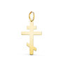 Voir la diapositive 1 : L'ATELIER D'AZUR Pendentif Médaille Or 18 Carats 750 Jaune - Croix Orthodoxe - Chaine Offerte - Moyenne