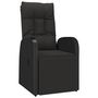 Voir la diapositive 5 : VIDAXL Ensemble a manger de jardin 5pcs Noir Poly rotin et acacia
