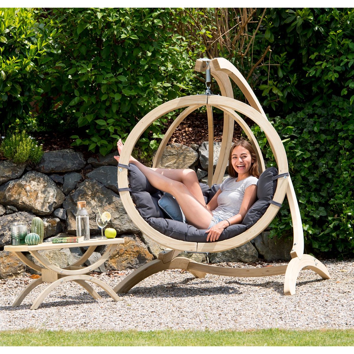 Fauteuil suspendu Globo Natura Gris