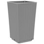 Voir la diapositive 4 : VIDAXL Jardinieres 2 pcs gris clair 32,5x32,5x57 cm polypropylene