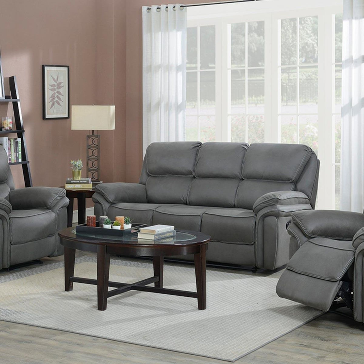 Paris Prix Canapé de Relaxation 3 Places  Saranda  206cm Gris