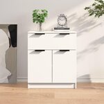 VIDAXL Buffet Blanc 60x30x70 cm Bois d'ingenierie