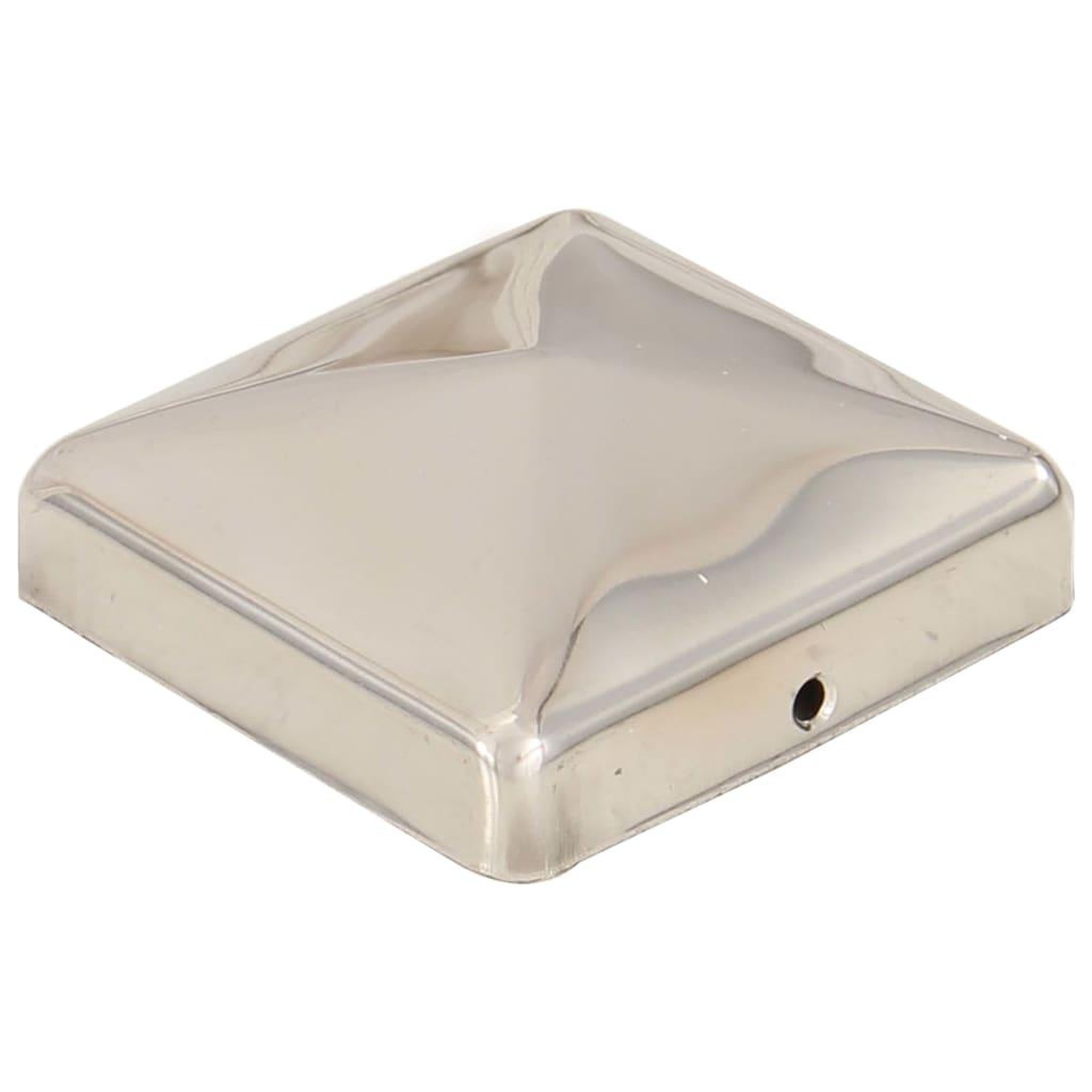 Voir la diapositive 2 : VIDAXL Bouchons de poteau de cloture pyramidaux 6 pcs Inox 71x71 mm