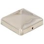 Voir la diapositive 2 : VIDAXL Bouchons de poteau de cloture pyramidaux 6 pcs Inox 71x71 mm