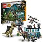 Voir la diapositive 2 : LEGO Jurassic World 76949 L&rsquo;Attaque du Giganotosaurus et du Therizinosaurus, Jouet Dino