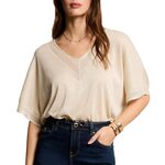 MORGAN Pull  Femme  organ  CHRIS. Coloris disponibles : Beige