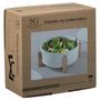 Voir la diapositive 4 : SECRET DE GOURMET Saladier Bambou & Faïence  Crea  28cm Blanc