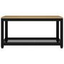 Voir la diapositive 3 : VIDAXL Table basse Marron clair et noir 90x45x45 cm MDF et fer