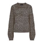 Pieces Pull en  aille  Femme Pieces  orel. Coloris disponibles : Marron