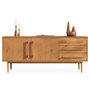Voir la diapositive 1 : IDIMEX Buffet TECCA L 170 cm 2 portes 3 tiroirs en bois massif