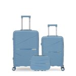 OBAGO OBAGO - LOT DE 3 - Valises weekend, cabine et grand vanity VELA. Coloris disponibles : Vert, Marron, Gris, Rose, Bleu