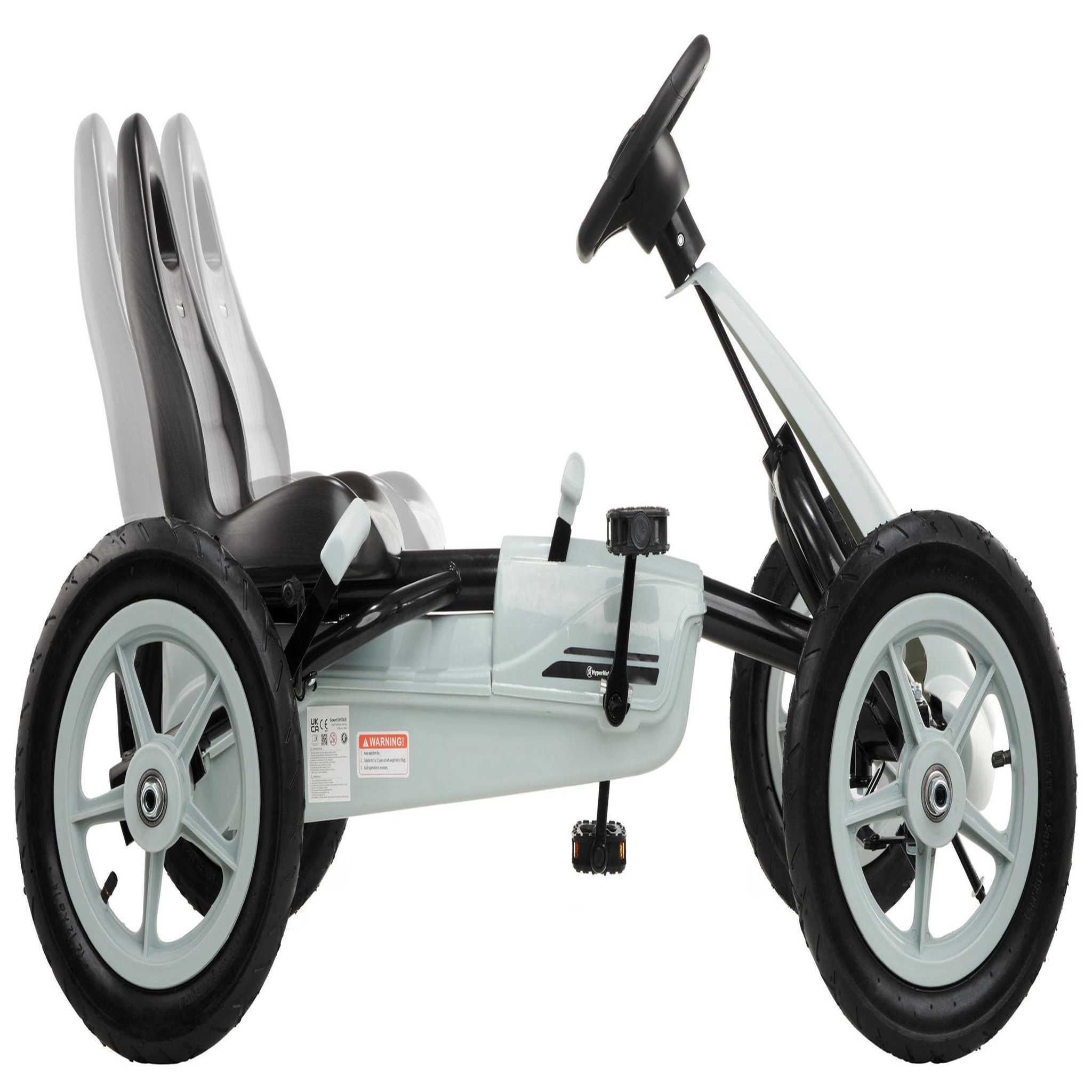 Voir la diapositive 3 : HYPERMOTION Kart à Pédales Enfant +5 ans, HyperMotion Evoque, Roues Gonflables 50 kg