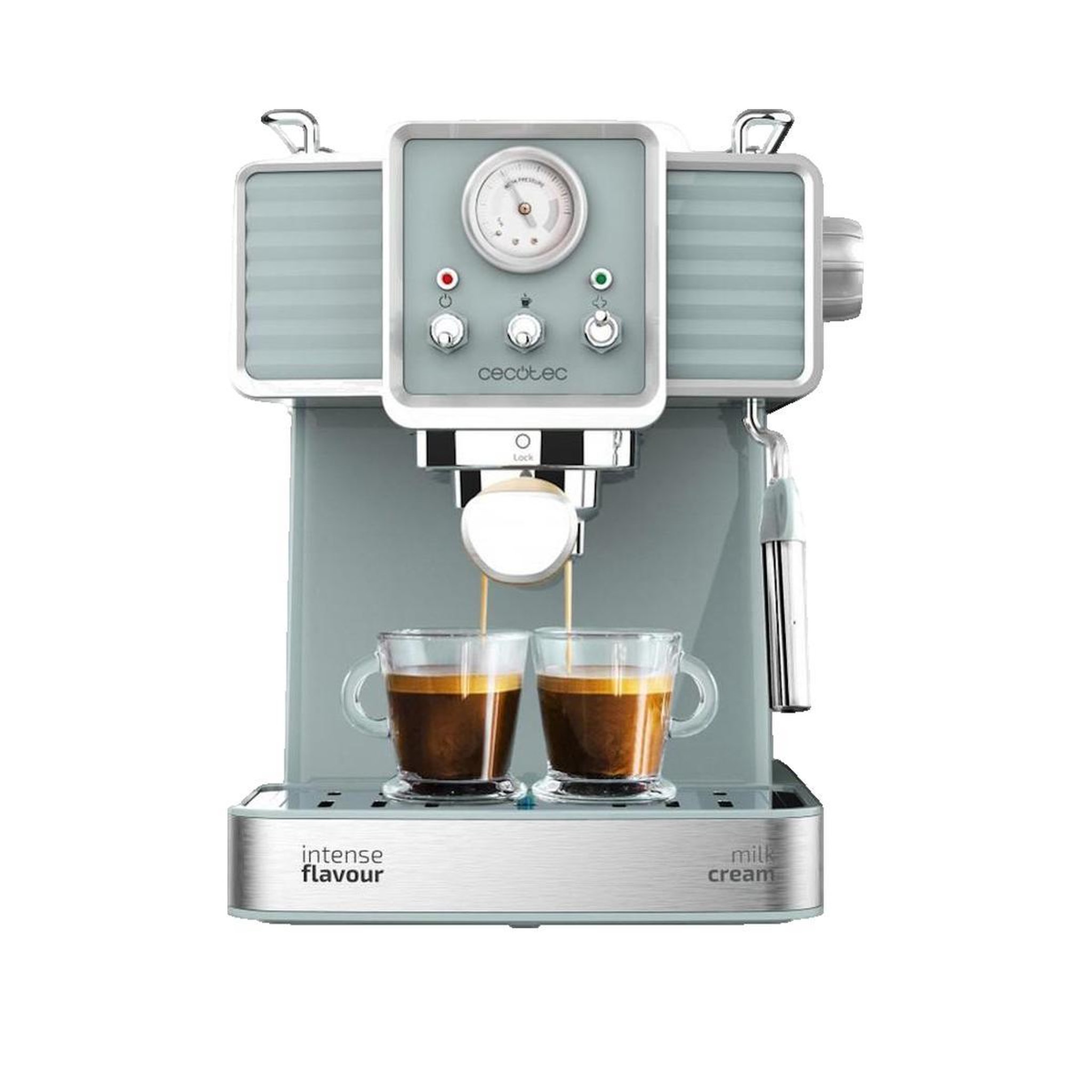 CECOTEC Cafetière Power Espresso Cecotec Tradizionale 1350W 20 bars Acier inoxydable 1,5L