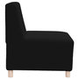 Voir la diapositive 5 : VIDAXL Fauteuil noir 55 cm tissu imitation laine bouclee