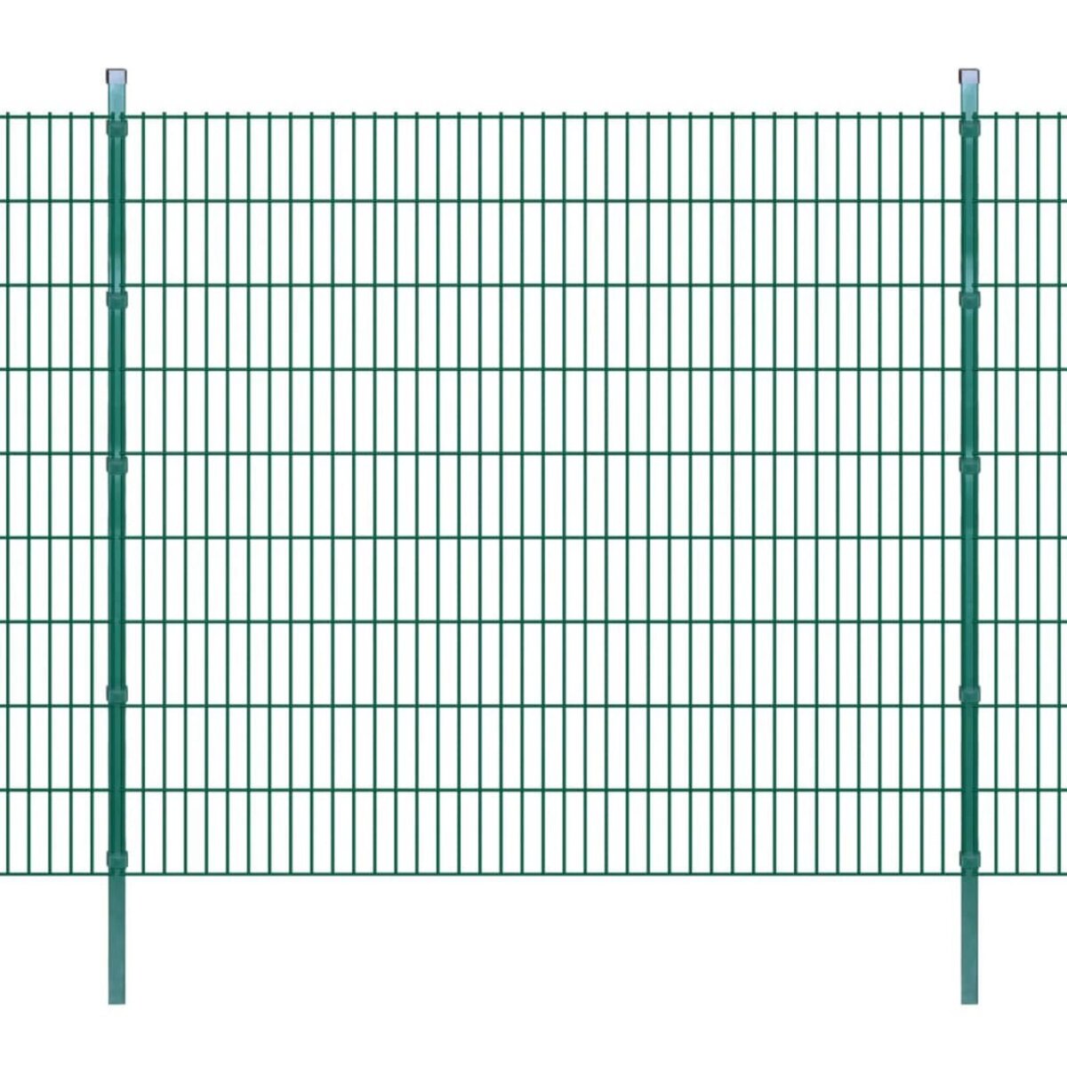 VIDAXL Panneaux et poteaux de cloture 2D pour jardin 2008x1830 mm 34 m