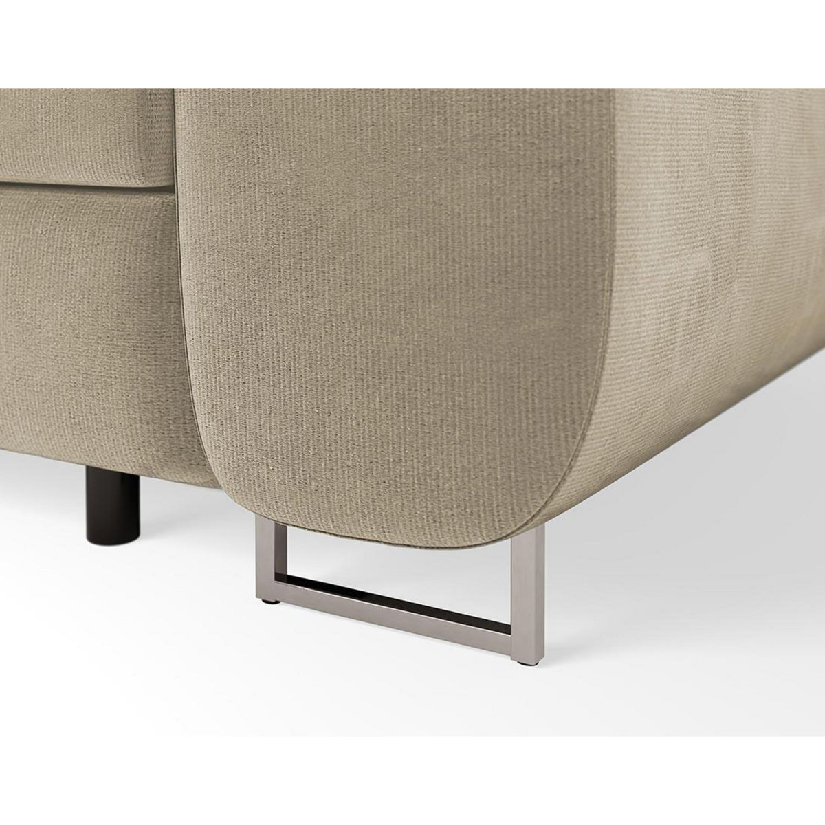 BEST MOBILIER Pablo - canapé droit 2 places avec têtières ajustables - en velours