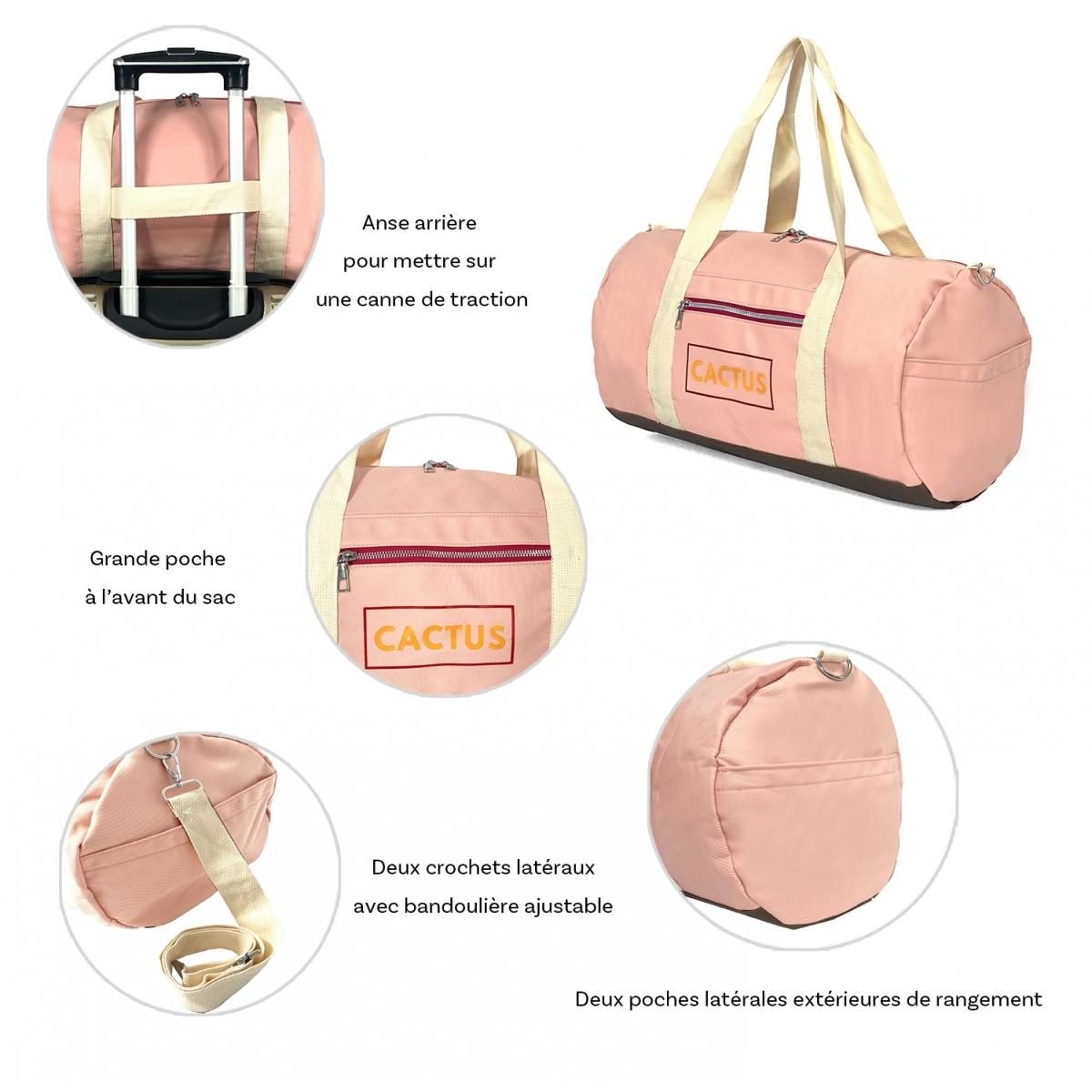 Cactus Sac de voyage week-end 18L et sport sans roulettes