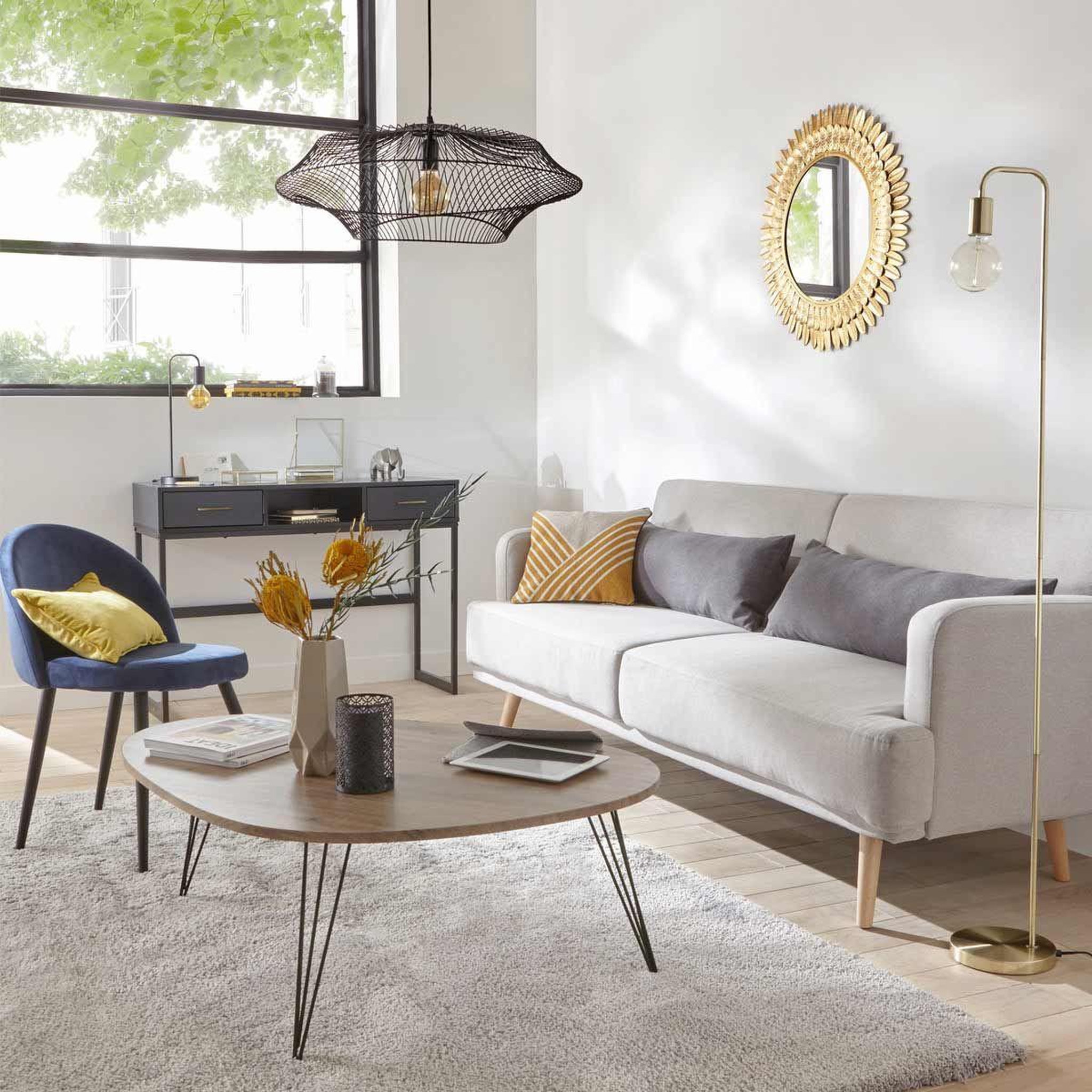 Voir la diapositive 2 : ATMOSPHERA Suspension design en métal  yale  60cm noir