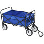 Voir la diapositive 2 : VIDAXL Chariot a main pliable Acier Bleu