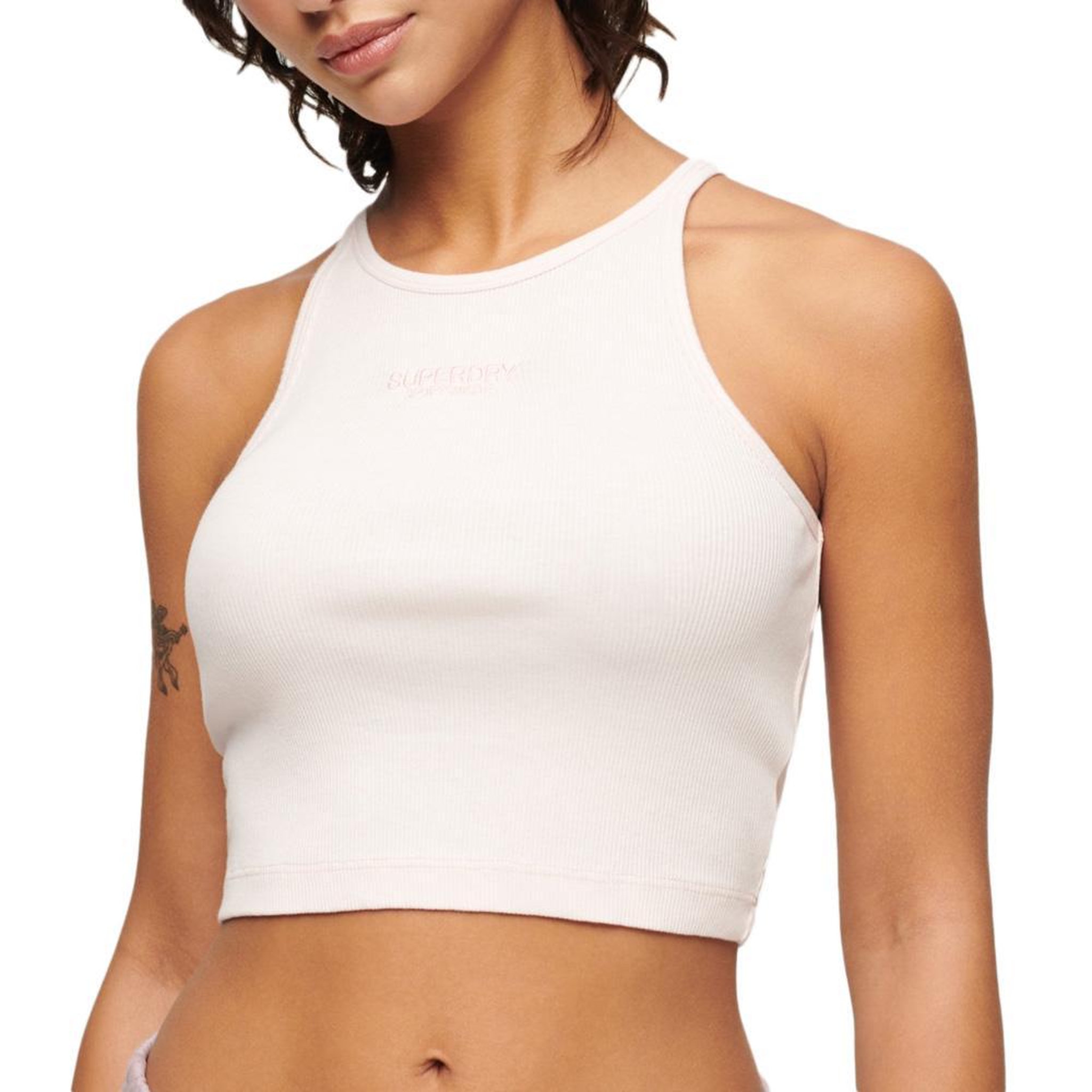 SUPERDRY Top  Femme Superdry Embroidered Racer. Coloris disponibles : Blanc