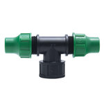 Jardibric Raccord tuyau Ø16 mm 2 têtes avec 1 sortie Femelle