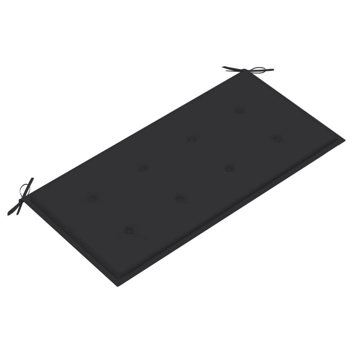 VIDAXL Banc de jardin et coussin anthracite 112 cm Bois de teck massif