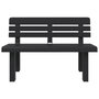 Voir la diapositive 4 : VIDAXL Banc de jardin anthracite 110x52x71 cm polypropylene