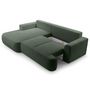 Voir la diapositive 4 : BEST MOBILIER Candela - canapé d'angle gauche 4 places - convertible avec coffre - en tissu bouclette