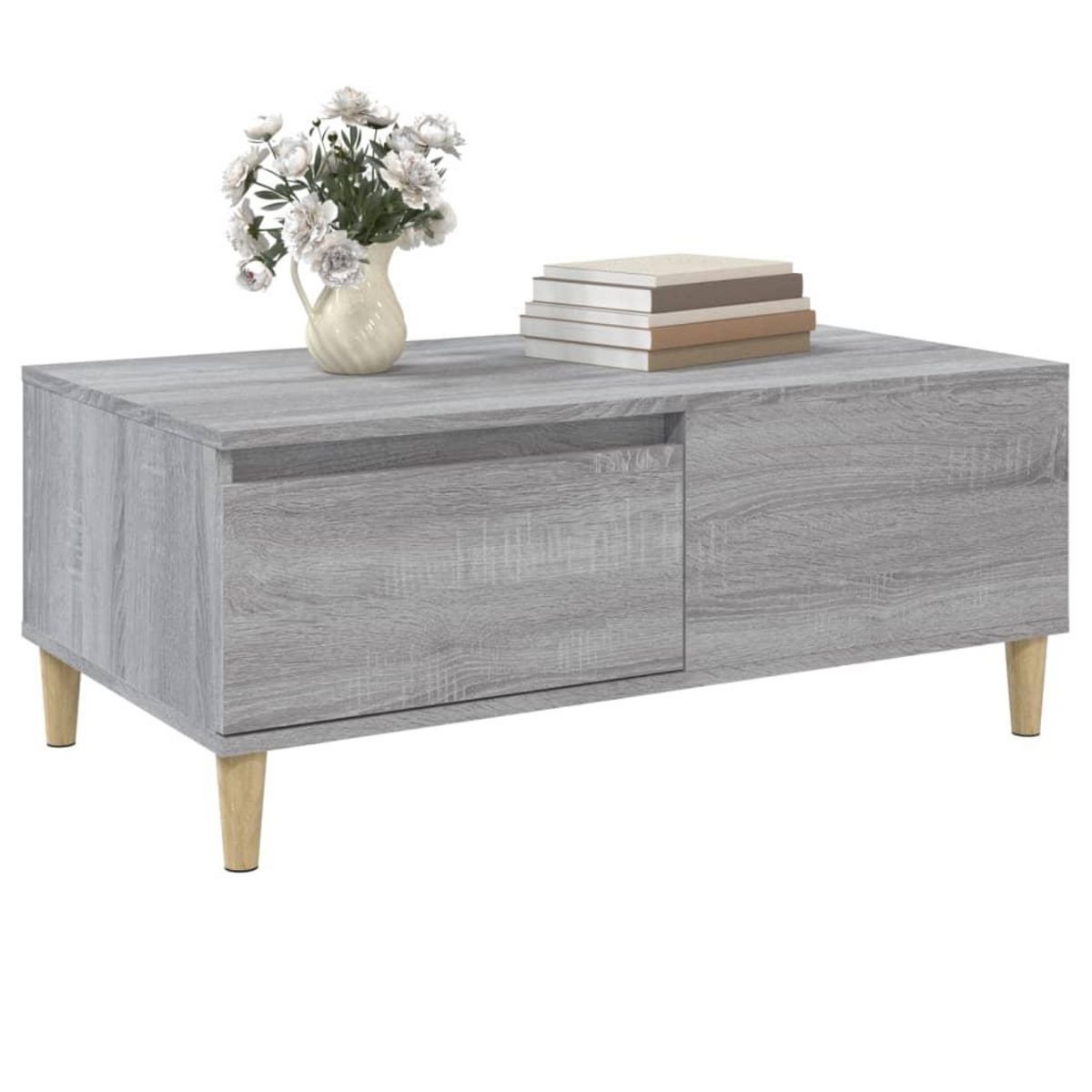 VIDAXL Table basse Sonoma gris 90x50x36,5 cm Bois d'ingenierie