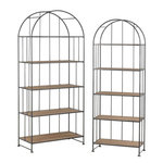 Paris Prix Lot de 2 Étagères Déco  Carambo  182cm Marron