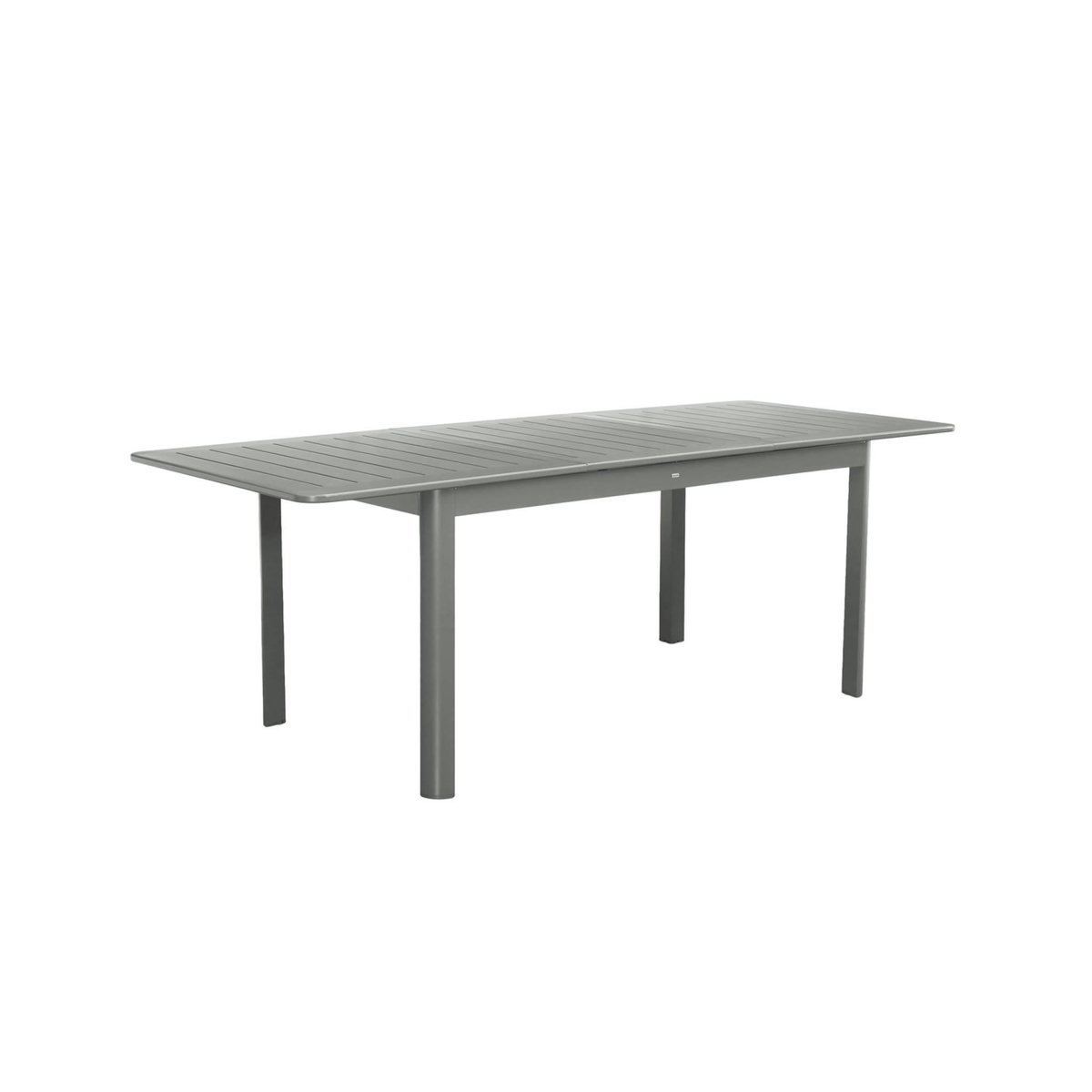 SWEEEK Table de jardin SEATTLE extensible aluminium, 6 places, 155 / 218,5 x 89 x 75 cm