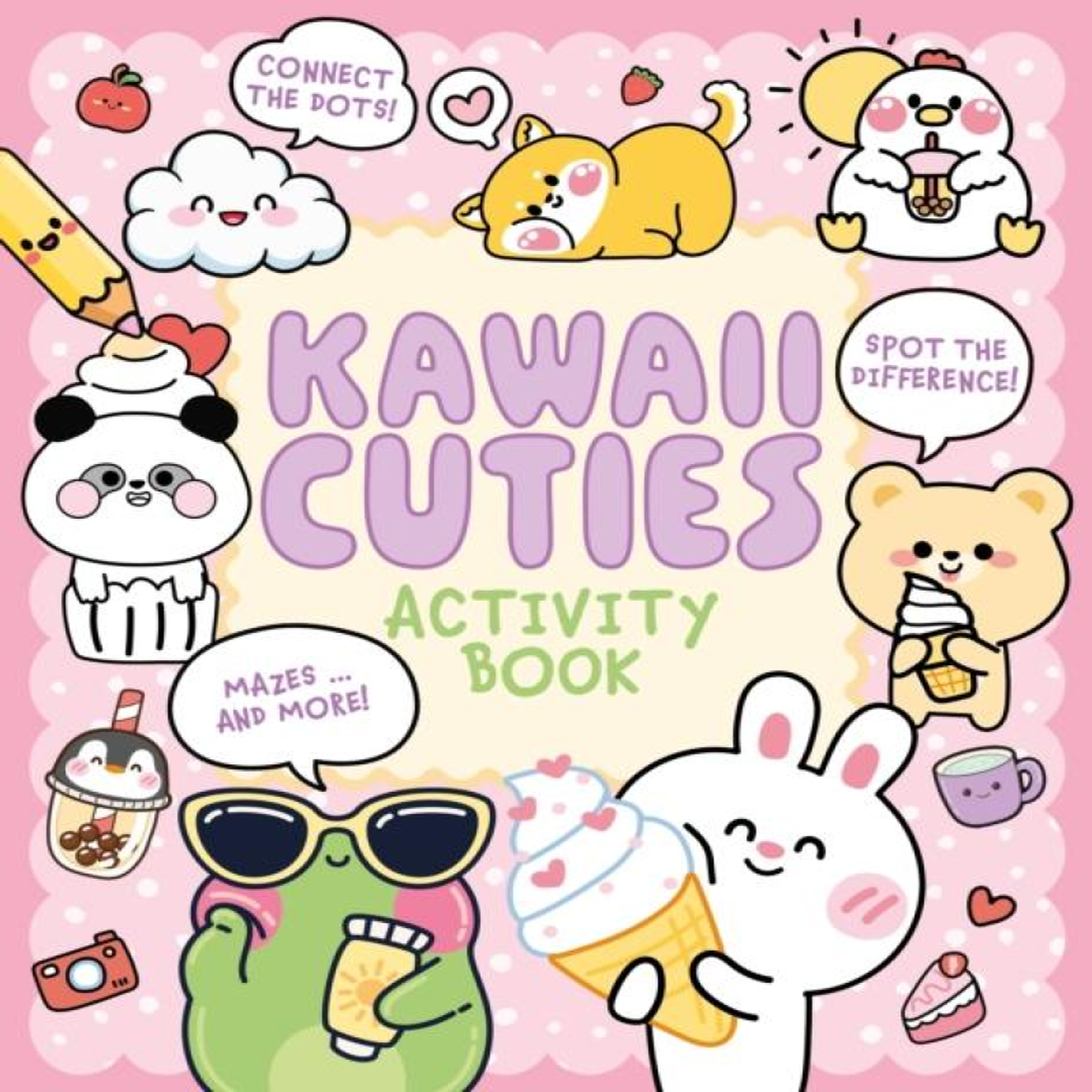 LIVRES Kawaii Cuties Activity Book
