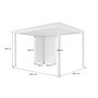 Voir la diapositive 4 : SWEEEK Pergola bioclimatique aluminium 4x3m + 1 persienne 100cm + 1 persienne 130cm Triomphe