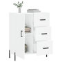 Voir la diapositive 4 : VIDAXL Buffet blanc 69,5x34x90 cm bois d'ingenierie