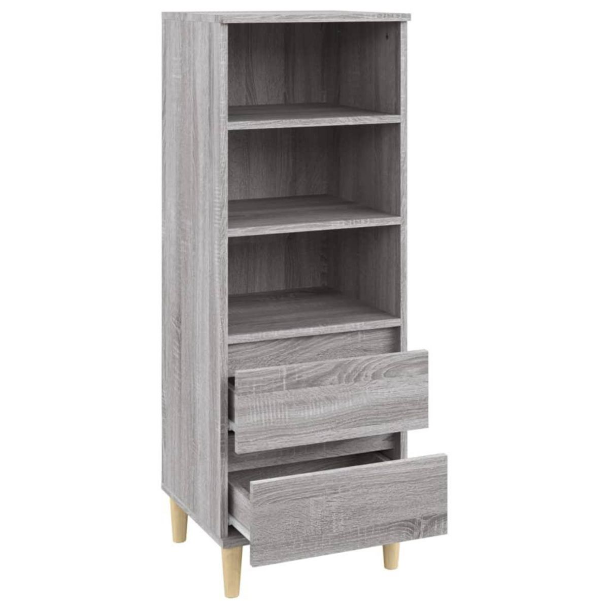 VIDAXL Buffet haut Sonoma gris 40x36x110 cm Bois d'ingenierie
