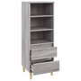 Voir la diapositive 4 : VIDAXL Buffet haut Sonoma gris 40x36x110 cm Bois d'ingenierie