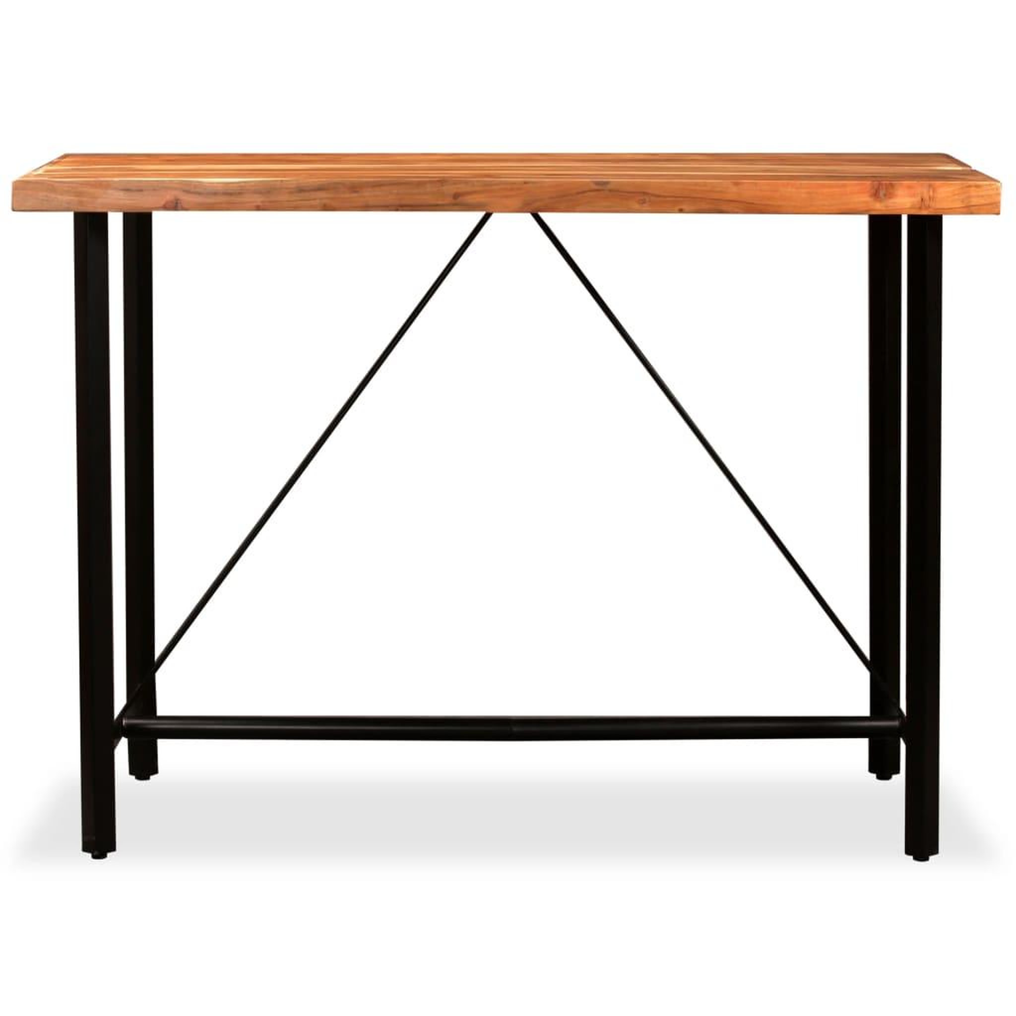 Voir la diapositive 2 : VIDAXL Table de bar Bois massif d'Acacia 150x70x107 cm