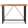 Voir la diapositive 2 : VIDAXL Table de bar Bois massif d'Acacia 150x70x107 cm