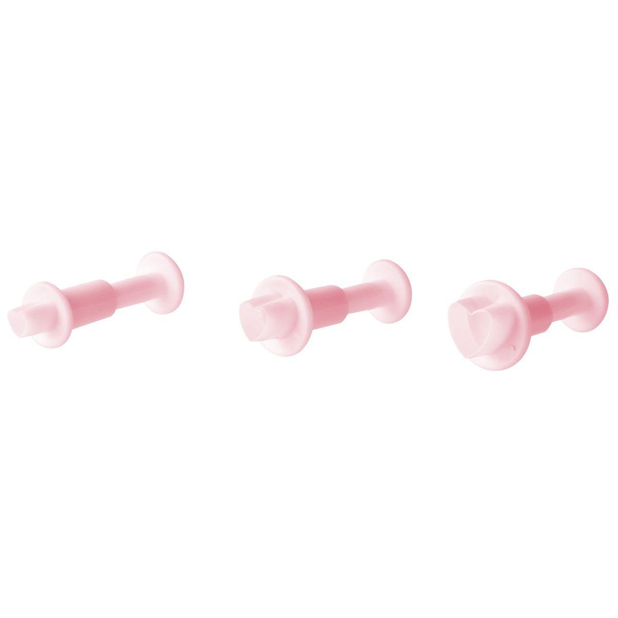 ZENKER Lot de 3 emporte-pièces cœur à poussoir pour pâte à sucre zenker candy